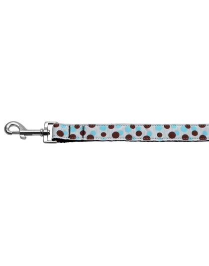 Confetti Dots Nylon Collar Baby Blue 1 wide 4ft Lsh