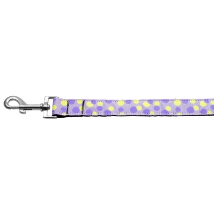 Confetti Dots Nylon Collar Lavender 1 wide 4ft Lsh