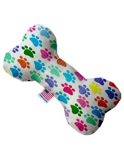 Confetti Paws 10 inch Canvas Bone Dog Toy