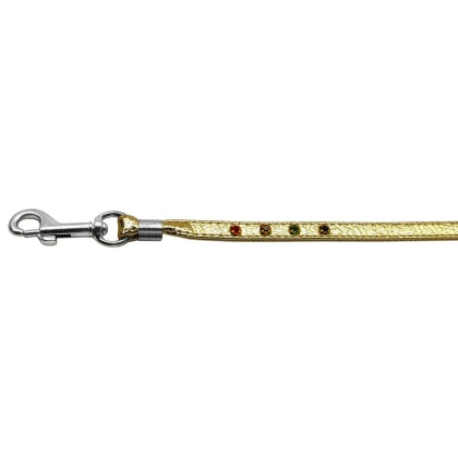 Confetti Step In Harness Gold Matching Leash