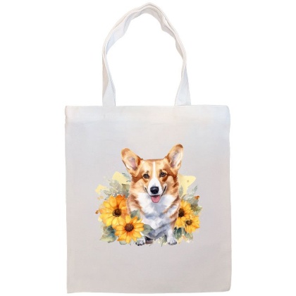 Corgi Canvas Tote Bag Style2