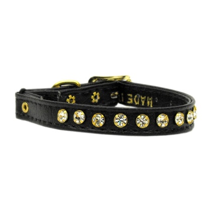 Crystal Cat Safety w/ Band Collar Black 10