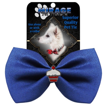 Cupcake Widget Pet Bowtie Blue