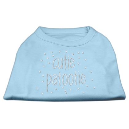 Cutie Patootie Rhinestone Shirts Baby Blue LG