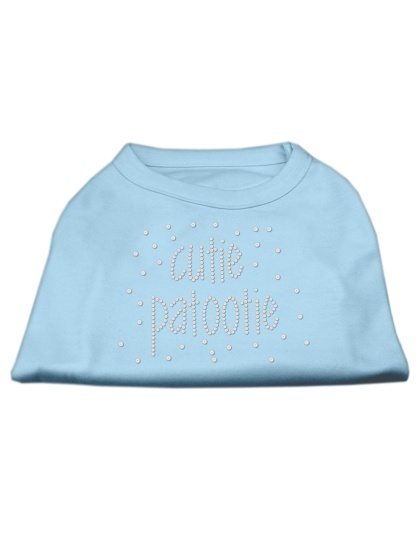 Cutie Patootie Rhinestone Shirts Baby Blue LG