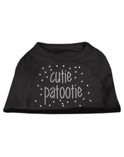 Cutie Patootie Rhinestone Shirts Black LG