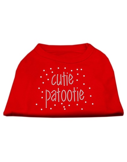 Cutie Patootie Rhinestone Shirts Red LG