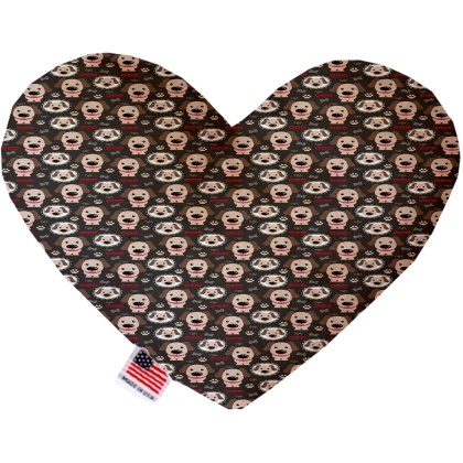 Dapper Dogs 6 inch Canvas Heart Dog Toy