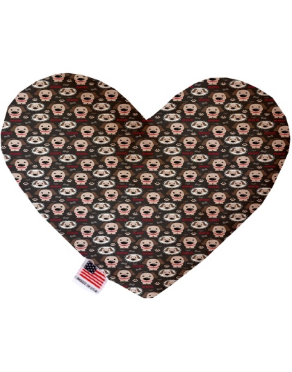 Dapper Dogs 6 inch Canvas Heart Dog Toy