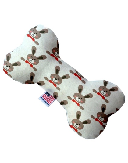 Dapper Rabbits 10 inch Canvas Bone Dog Toy