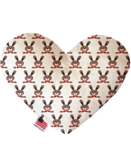 Dapper Rabbits 6 inch Canvas Heart Dog Toy