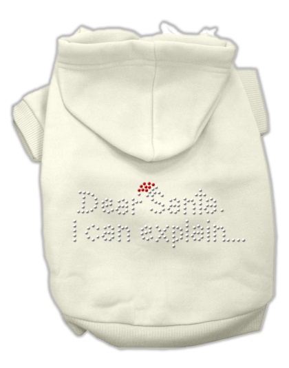 Dear Santa I Can Explain Hoodies Cream L