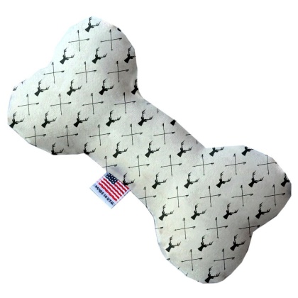 Deer Dreaming 10 Inch Canvas Bone Dog Toy