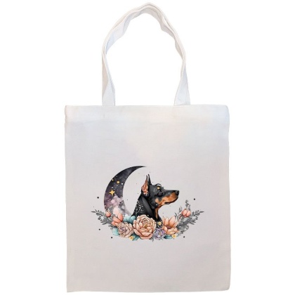 Doberman Canvas Tote Bag Style3