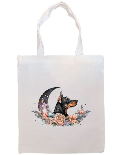 Doberman Canvas Tote Bag Style3