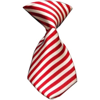 Dog Neck Tie Candy Cane Stripes