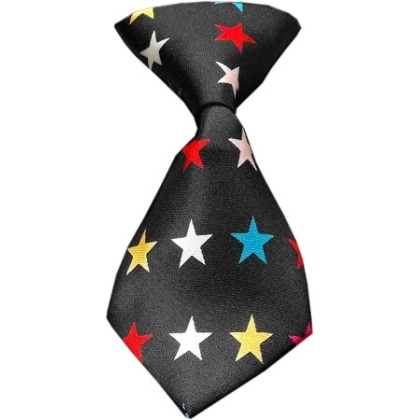 Dog Neck Tie Confetti Stars