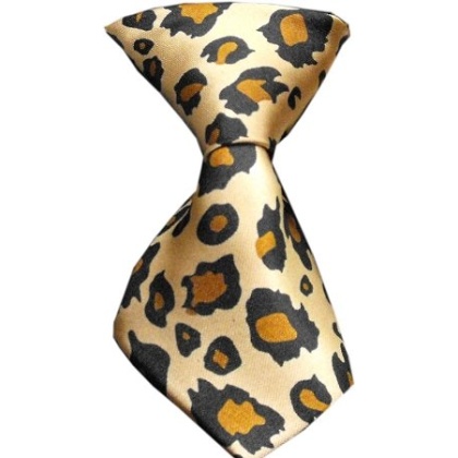 Dog Neck Tie Leopard