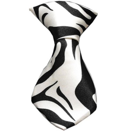 Dog Neck Tie Zebra