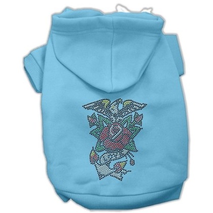 Eagle Rose Nailhead Hoodies Baby Blue L