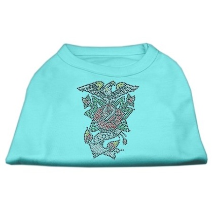 Eagle Rose Nailhead Shirts Aqua L