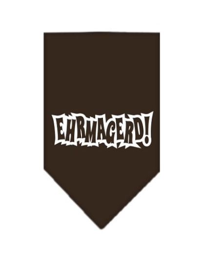 Ehrmagerd Screen Print Bandana Cocoa Large