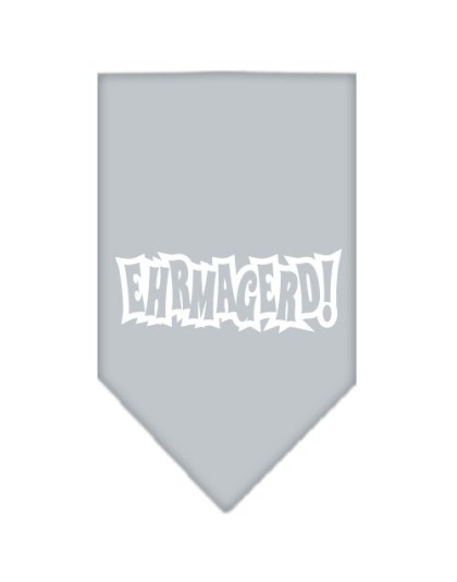 Ehrmagerd Screen Print Bandana Grey Large