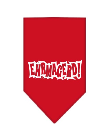 Ehrmagerd Screen Print Bandana Red Large