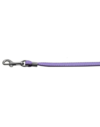 Flat Plain Leashes Purple Silver Hardware