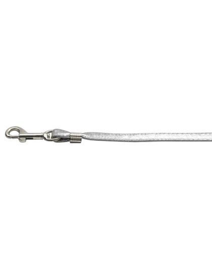 Flat Plain Leashes Silver Silver Hardware