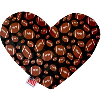 Footballs 6 Inch Heart Dog Toy