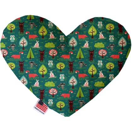 Forest Follies 6 inch Canvas Heart Dog Toy