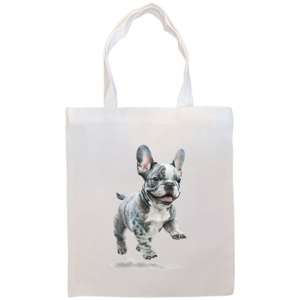 Frenchie Canvas Tote Bag Style3