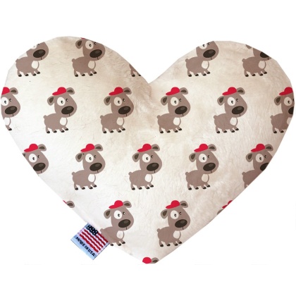 Fresh Pup 6 inch Canvas Heart Dog Toy