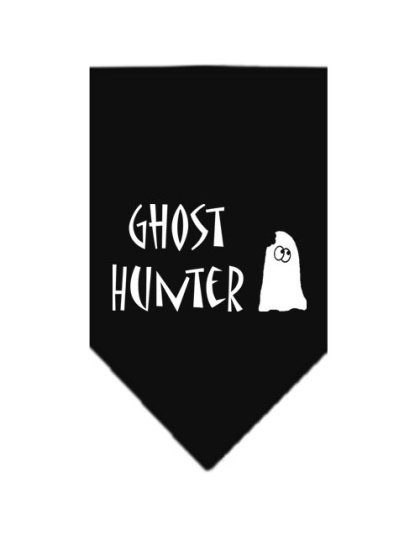 Ghost Hunter Screen Print Bandana Black Large