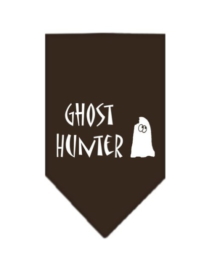 Ghost Hunter Screen Print Bandana Cocoa Large