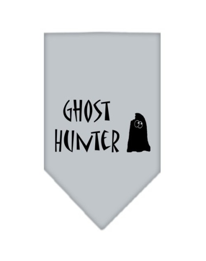 Ghost Hunter Screen Print Bandana Grey Large