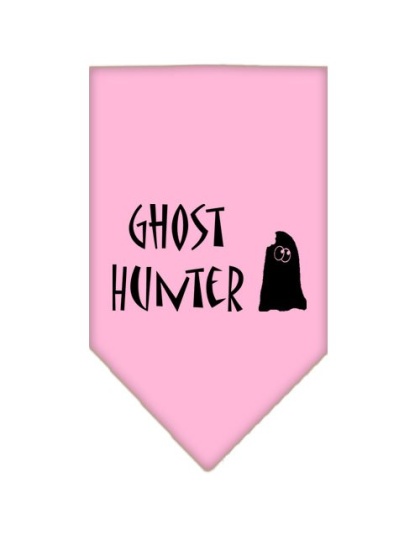 Ghost Hunter Screen Print Bandana Light Pink Large