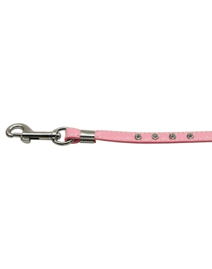 Glossy Patent Step In Harness Pink 3/8 Match-Jwl Leash Silver Hrdw