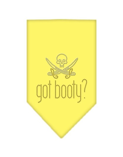 Got Booty Rhinestone Bandana Yellow Large