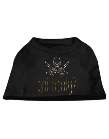 Got Booty? Rhinestone Shirts Black L