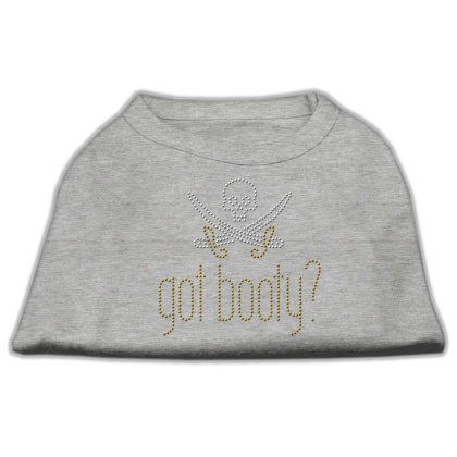 Got Booty? Rhinestone Shirts Grey L