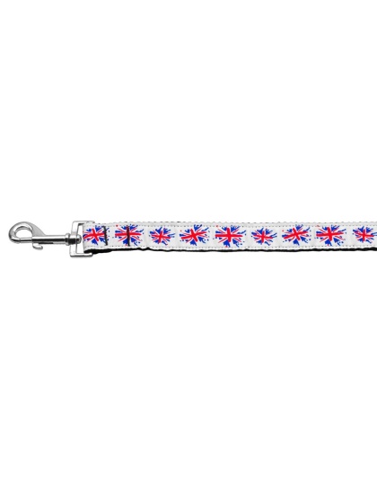 Graffiti Union Jack(UK Flag) Nylon Ribbon Leash 1 inch wide 4ft Long