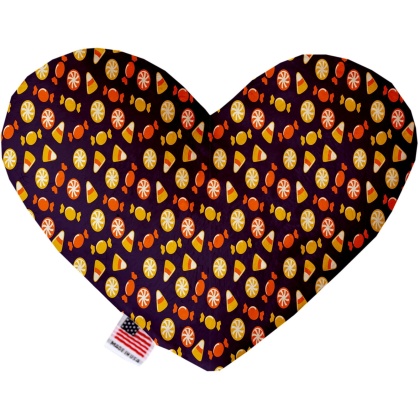 Halloween Candy Confetti 6 Inch Heart Dog Toy