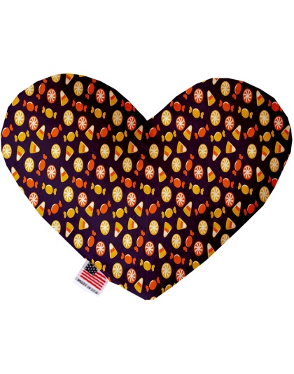 Halloween Candy Confetti 6 Inch Heart Dog Toy