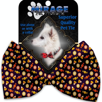 Halloween Candy Confetti Pet Bow Tie