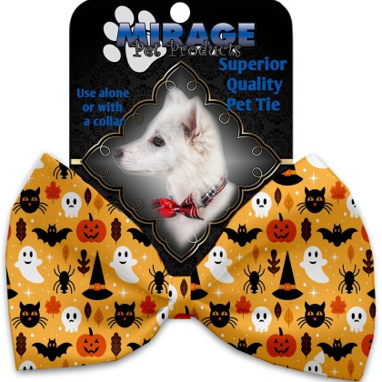 Happy Halloween Pet Bow Tie Collar Accessory with Velcro