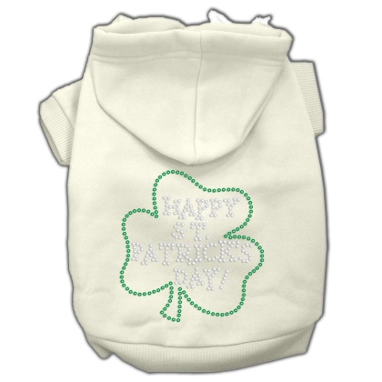 Happy St Patrick's Day Hoodies Cream L