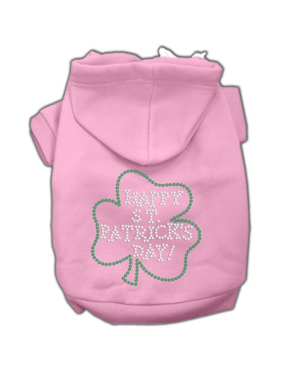 Happy St Patrick's Day Hoodies Pink L