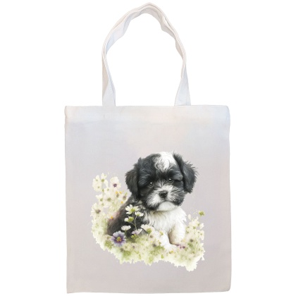 Havanese Canvas Tote Bag Style4